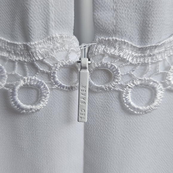 Ted Baker Robbee White Blouse Size 4 - Picture 10 of 14